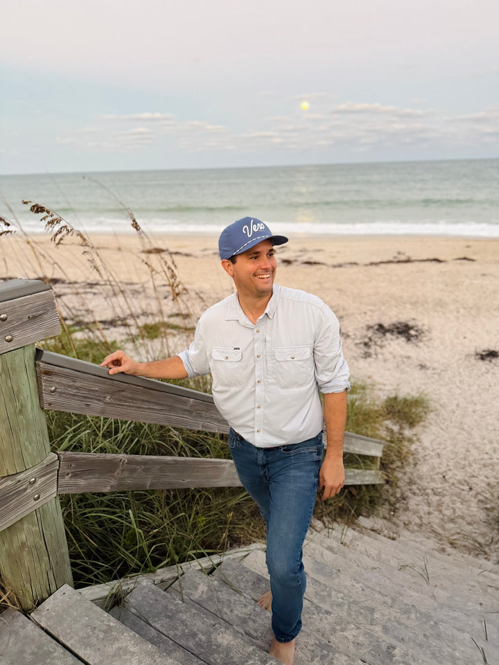 Vero Performance Rope Hat - Bahama Blue