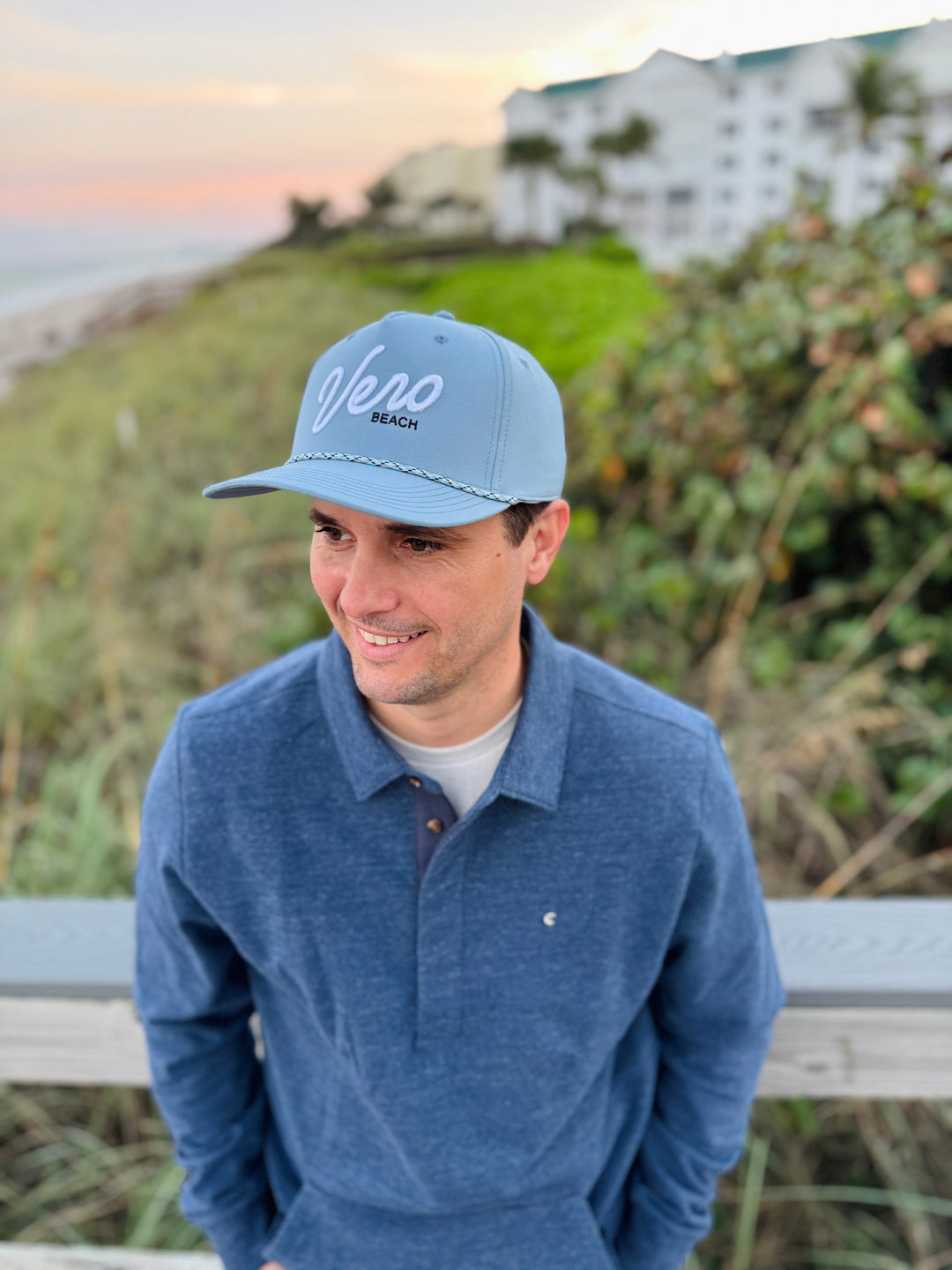 Vero Performance Rope Hat - Ocean Grey