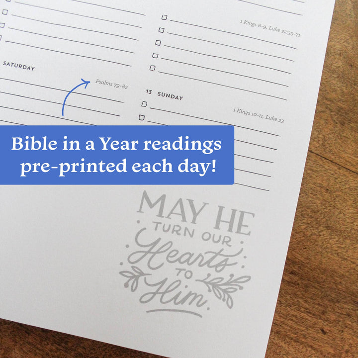 Naomi Paper Co. - 2026 Scripture Lettering Planner