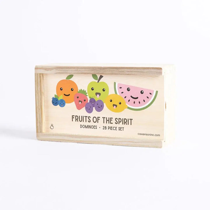 Swanson Christian Products - Game Dominos Wood Fruit Of The Spirit