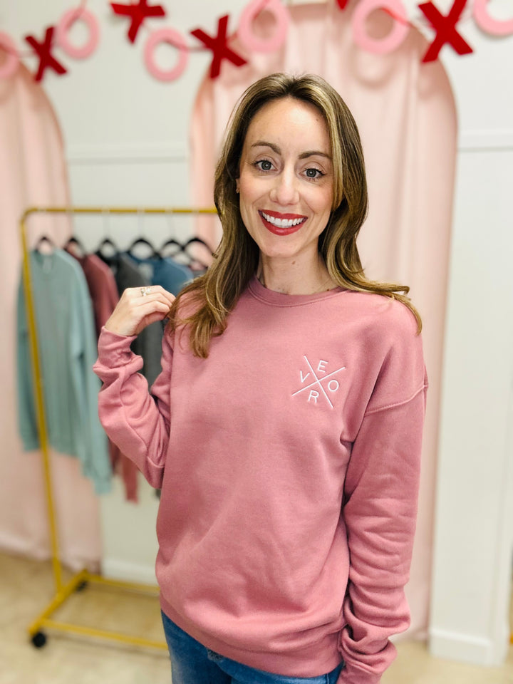 Vero Sweatshirt - Crewneck, Mauve