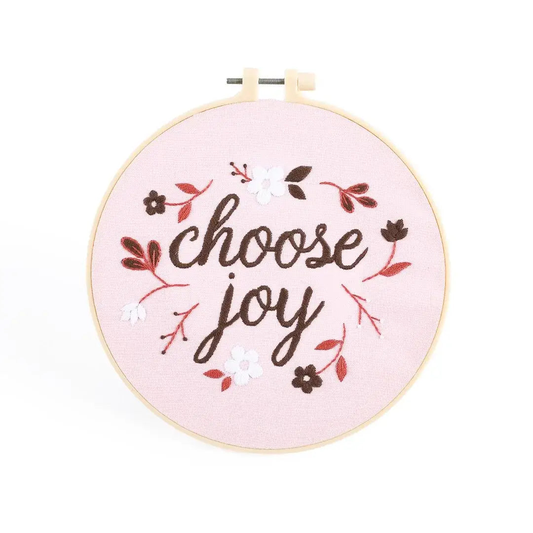 Embroidery Kit - "Choose Joy"