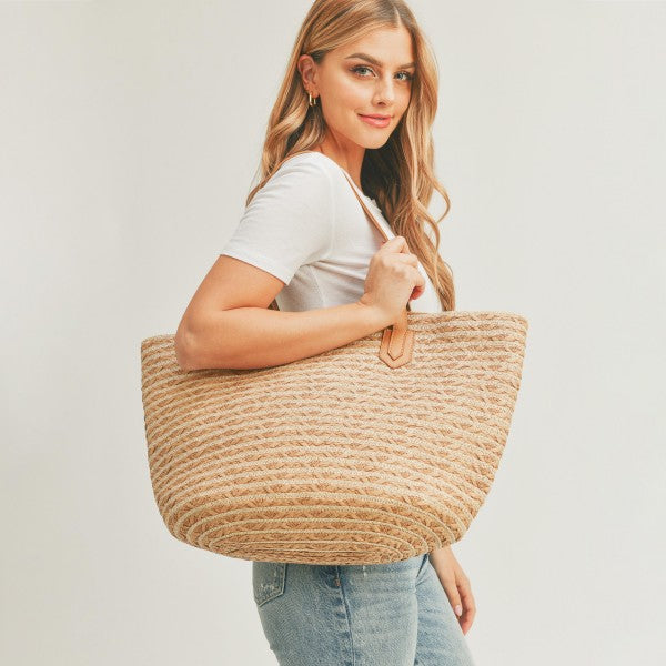 Sounds of Summer Straw Tote