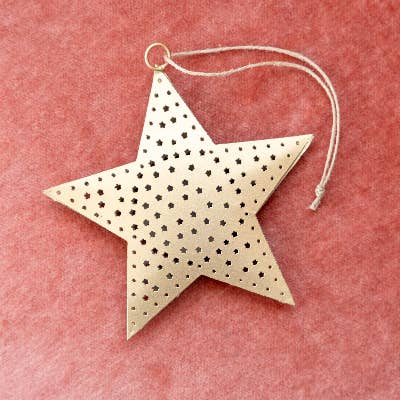 Rahab's Rope - Golden Gleam Star Christmas Ornament