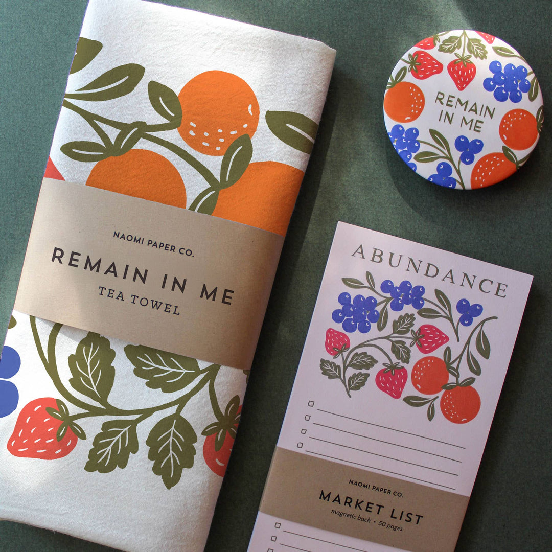 Naomi Paper Co. - Remain in Me Fruit Tea Towel