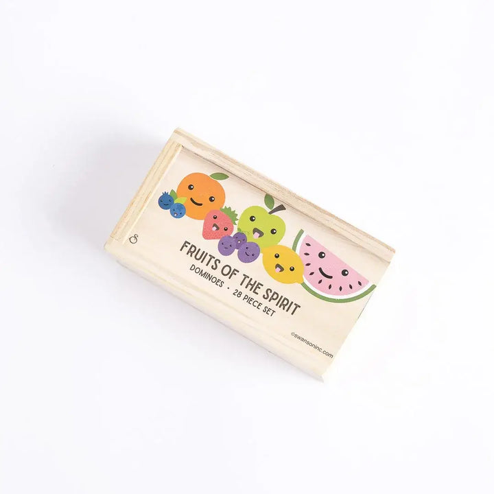 Swanson Christian Products - Game Dominos Wood Fruit Of The Spirit