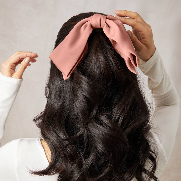 KITSCH - Rosewood Bow Hair Clip