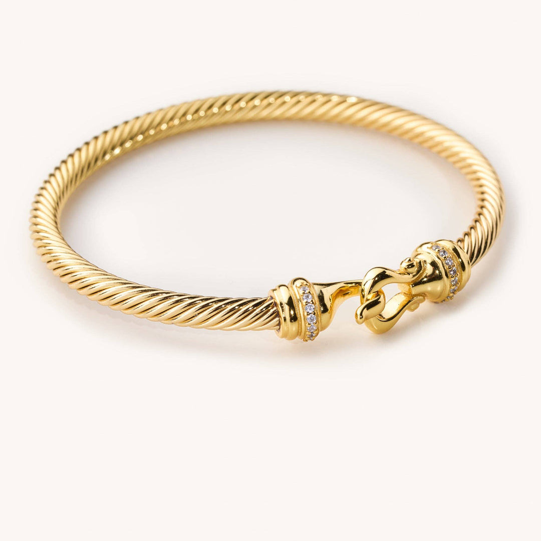 Nikki Smith Designs - Arria Gold Latch Bangle