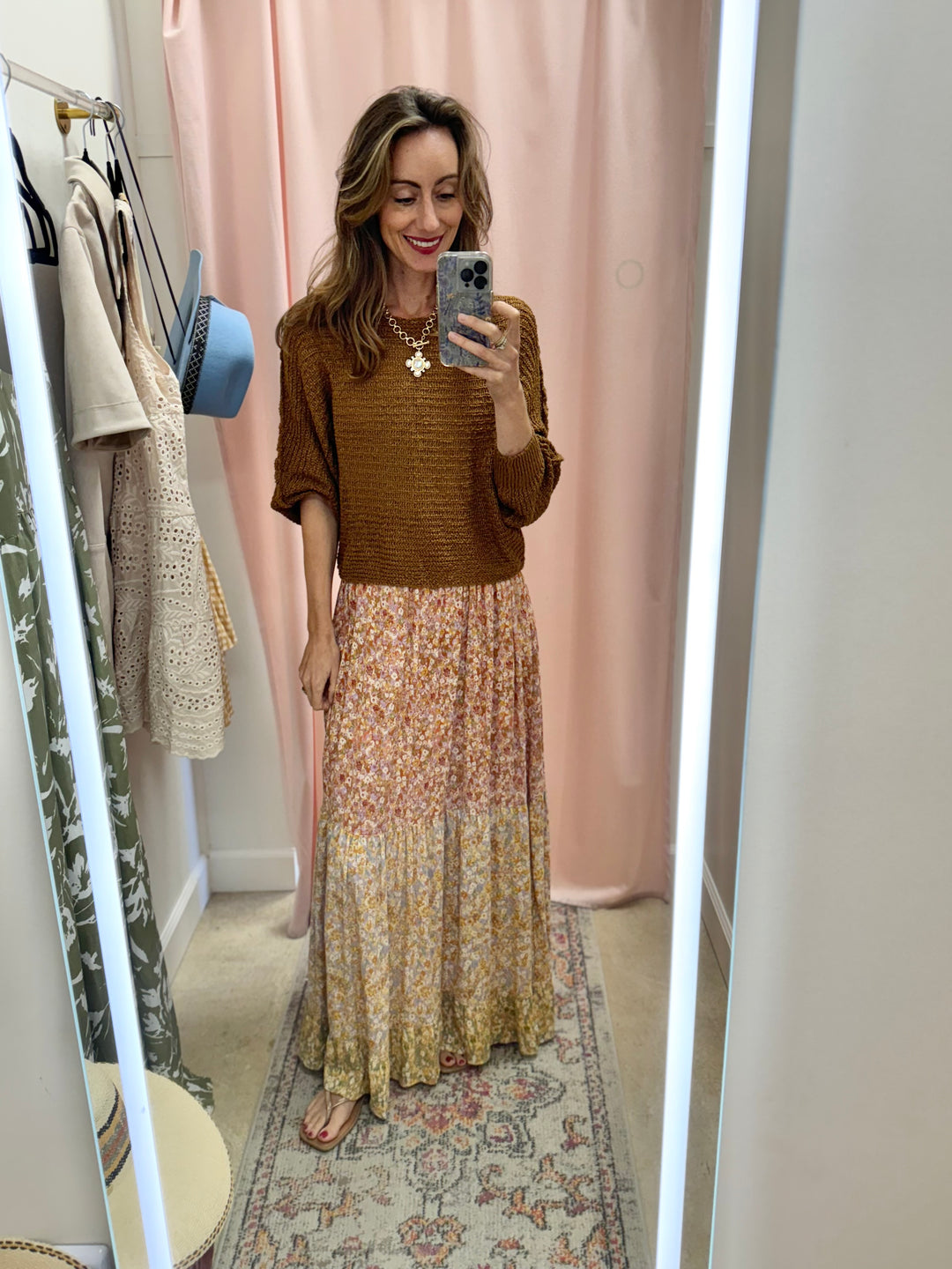 Frannie Fall Floral Maxi Dress