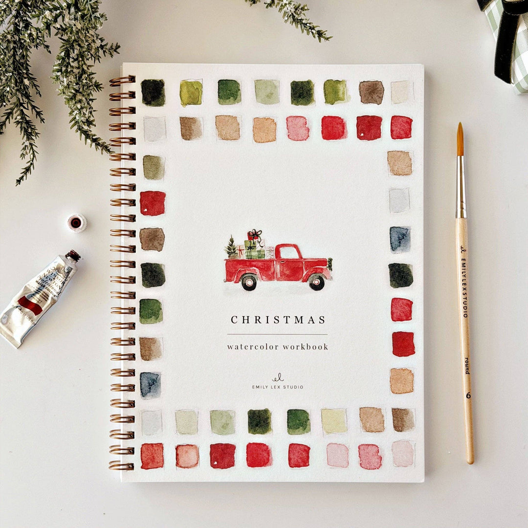 emily lex studio - Classic christmas watercolor workbook