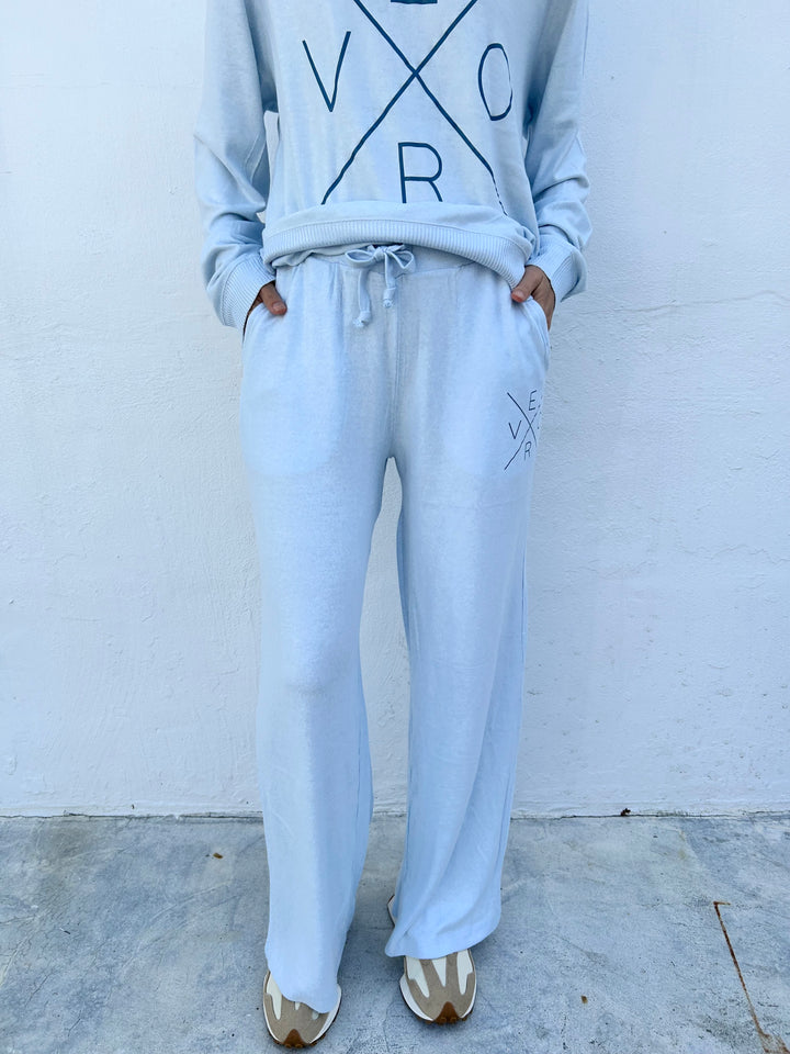 Vero Super Soft Straight Leg Joggers - Sky Blue