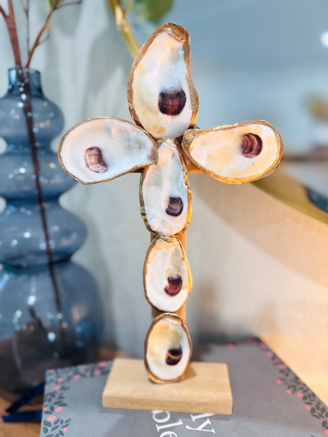 Wooden Oyster Cross