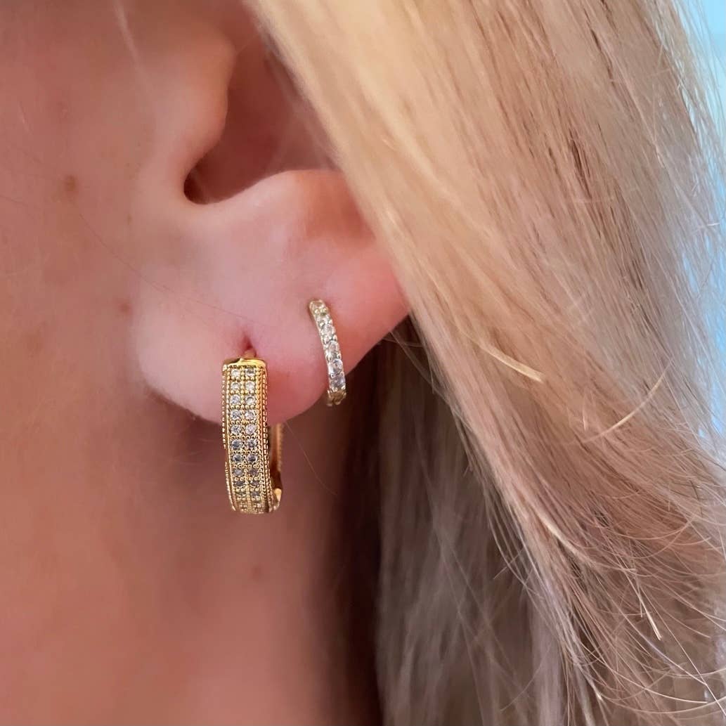 Nikki Smith Designs - Winona Pave Hoops
