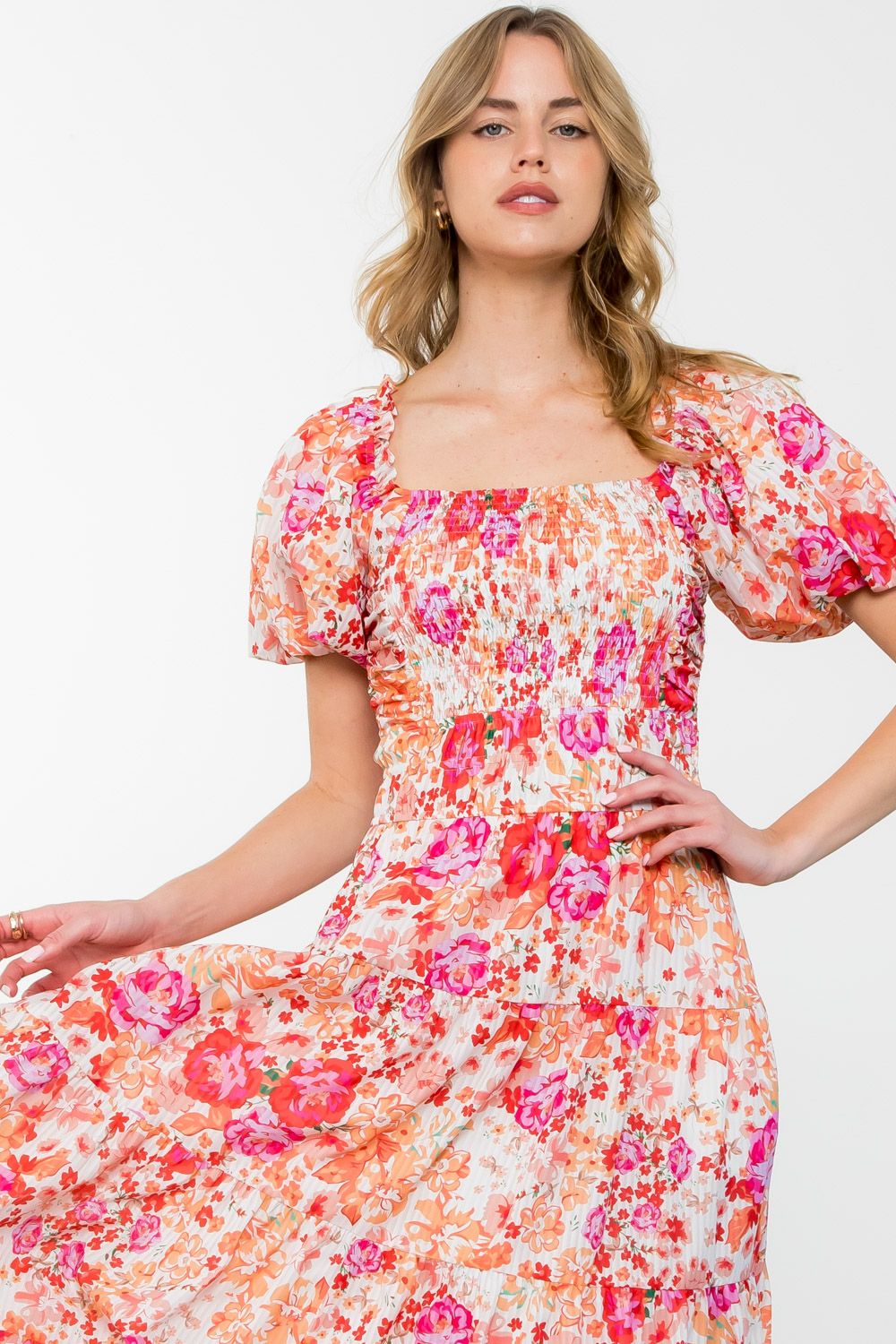 Blooming Spring Midi Dress