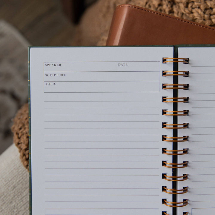 The Daily Grace Co - Sermon Notes Journal | Green Plaid