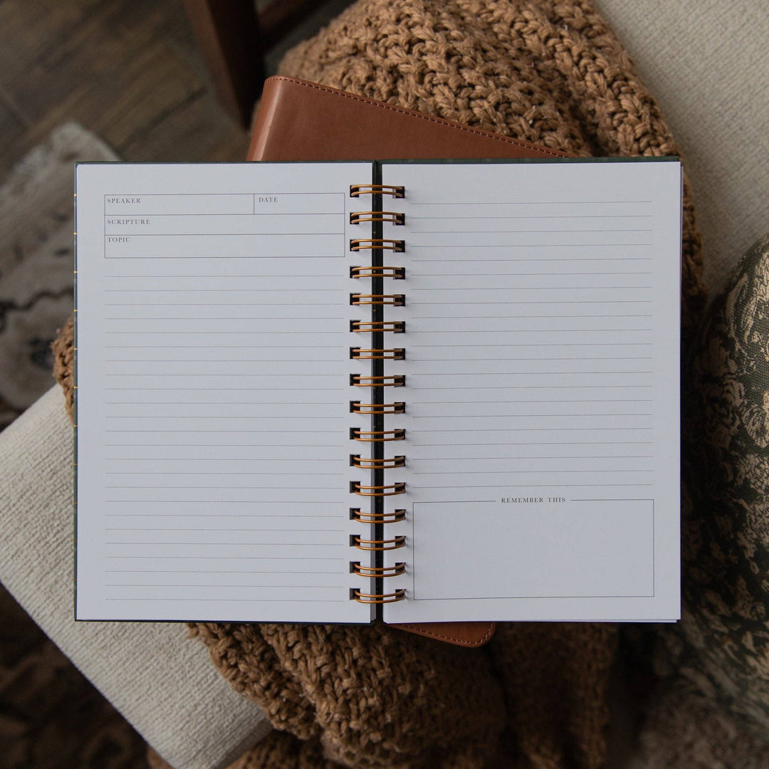 The Daily Grace Co - Sermon Notes Journal | Green Plaid