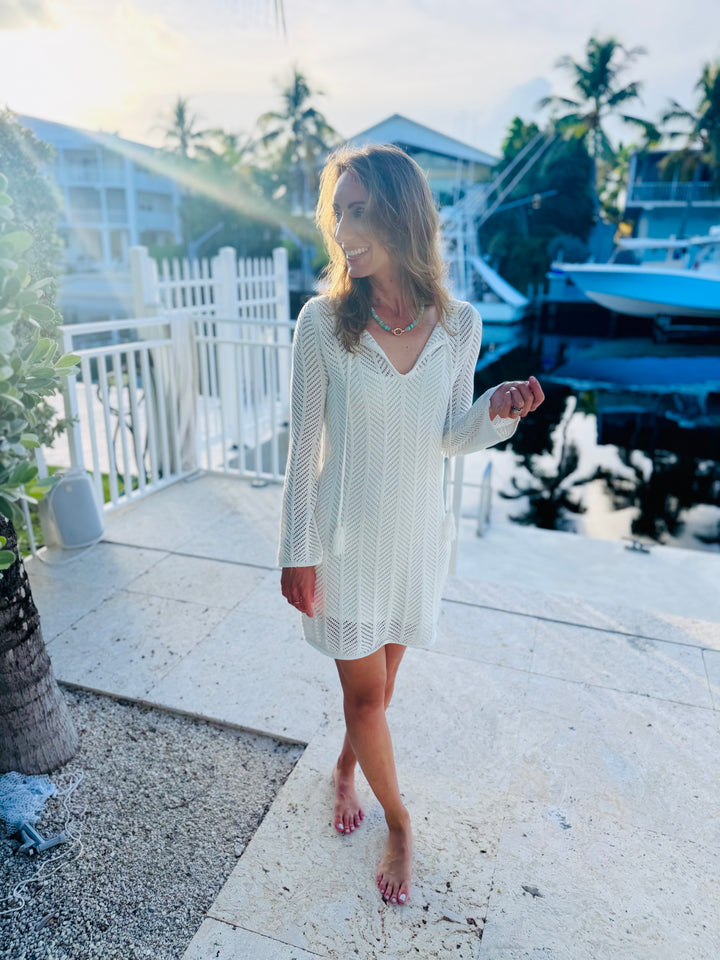 Falling Waters Crochet Dress