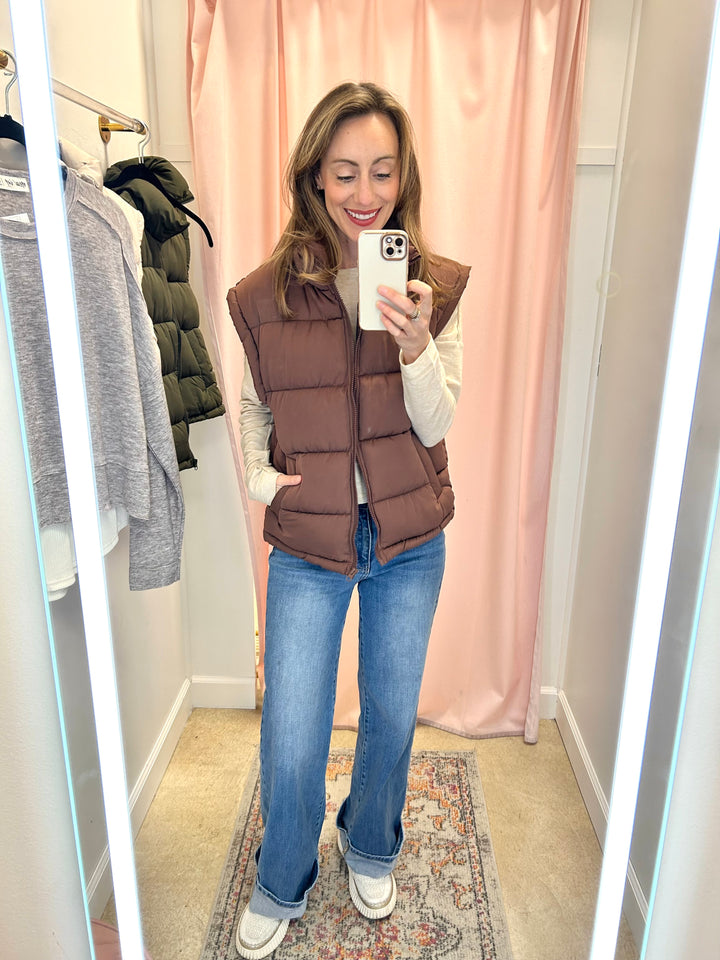 Hot Chocolate Puffer Vest