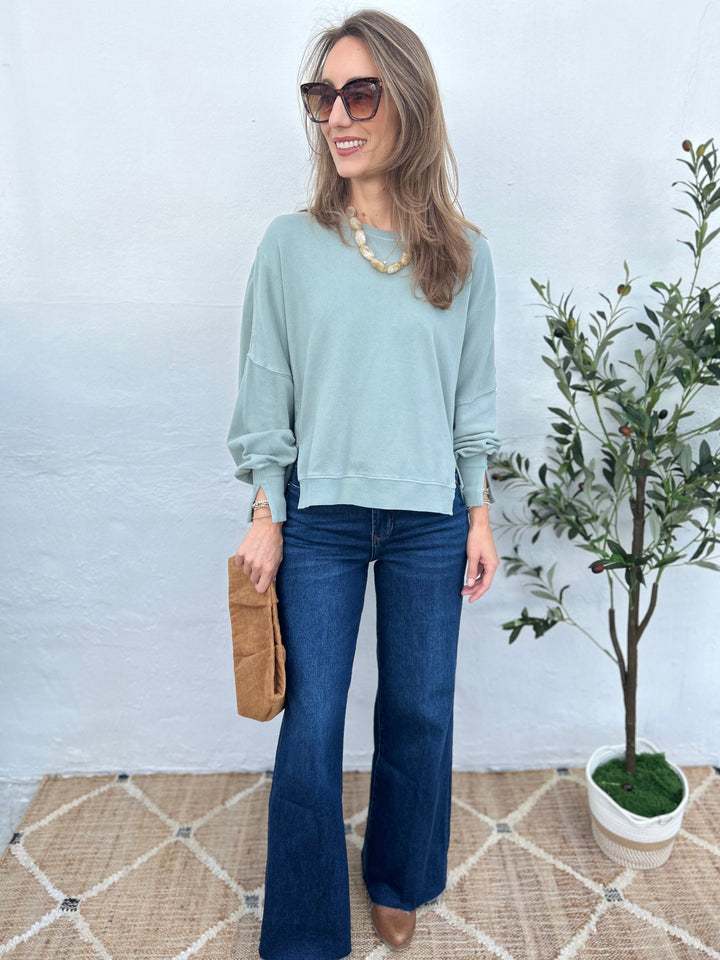 DEAR JOHN - Trenton Sweater - Iceberg Green