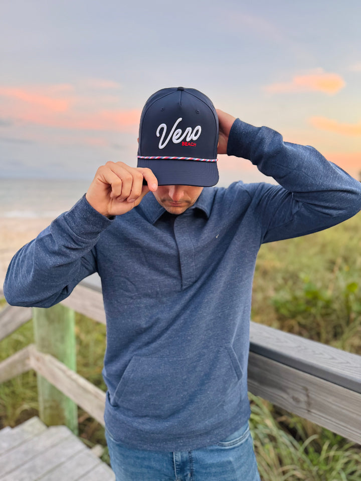 Vero Performance Rope Hat - Navy