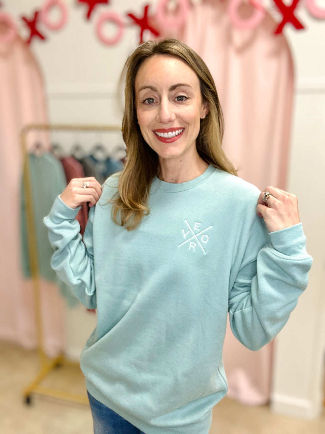 Vero Sweatshirt - Dusty Blue