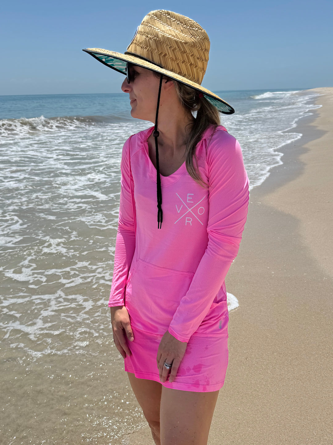 Vero UPF Hoodie Dress - Women's Pink