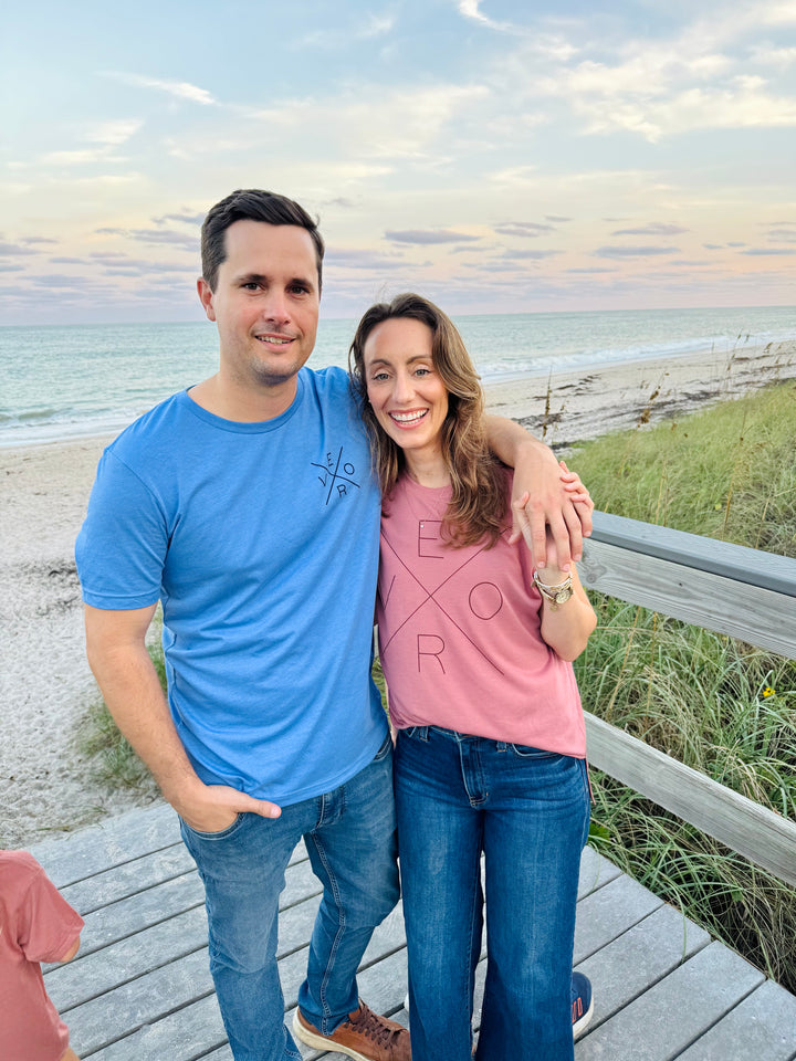 Vero Muscle Tee - Mauve & Wine