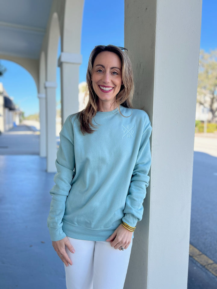 Vero Sweatshirt - Dusty Blue