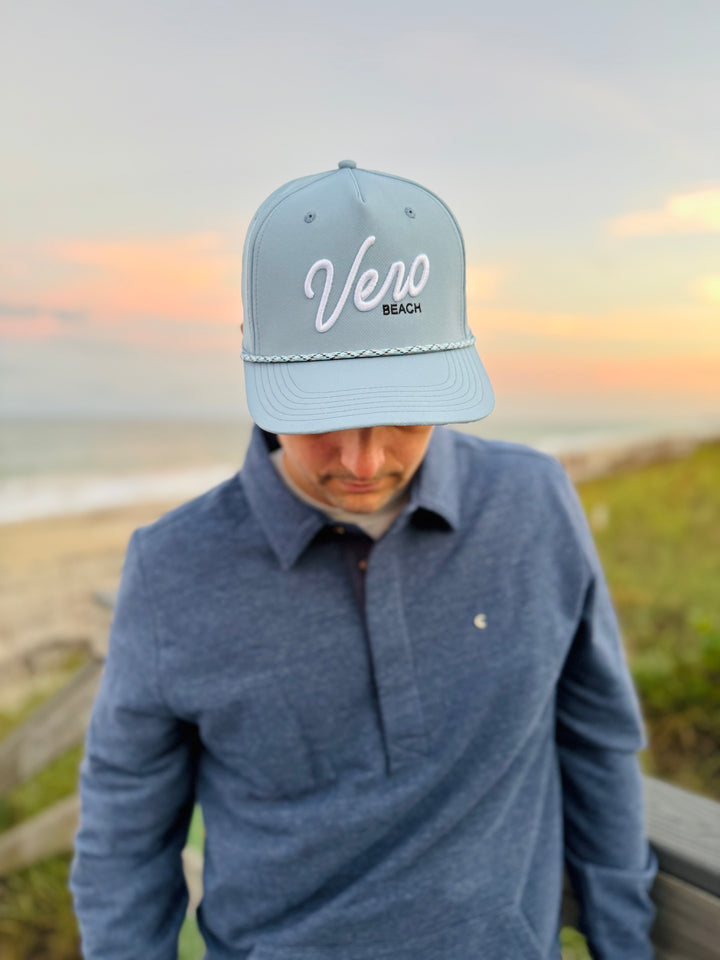 Vero Performance Rope Hat - Ocean Grey