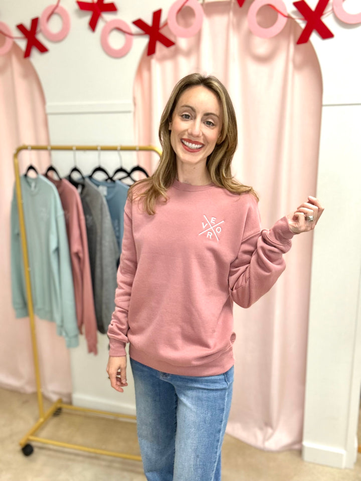 Vero Sweatshirt - Crewneck, Mauve