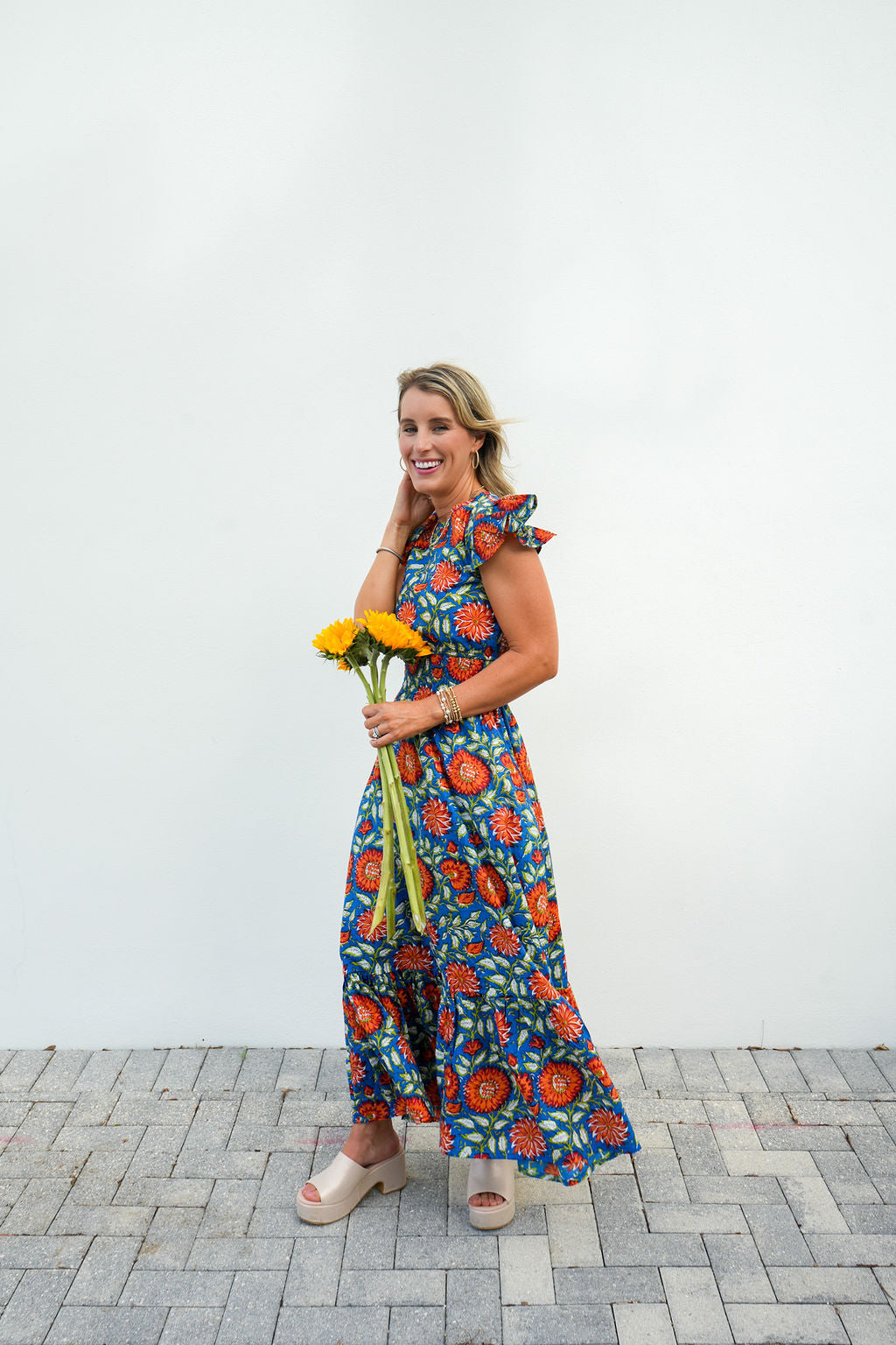 "The Allison - Royal & Crimson" by Leighton Ann