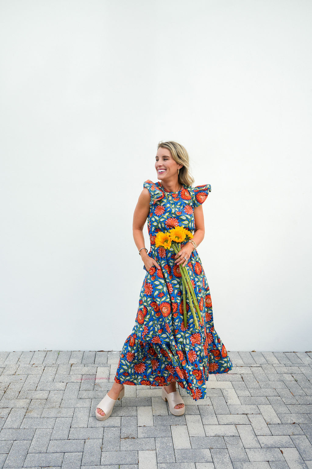 "The Allison - Royal & Crimson" by Leighton Ann