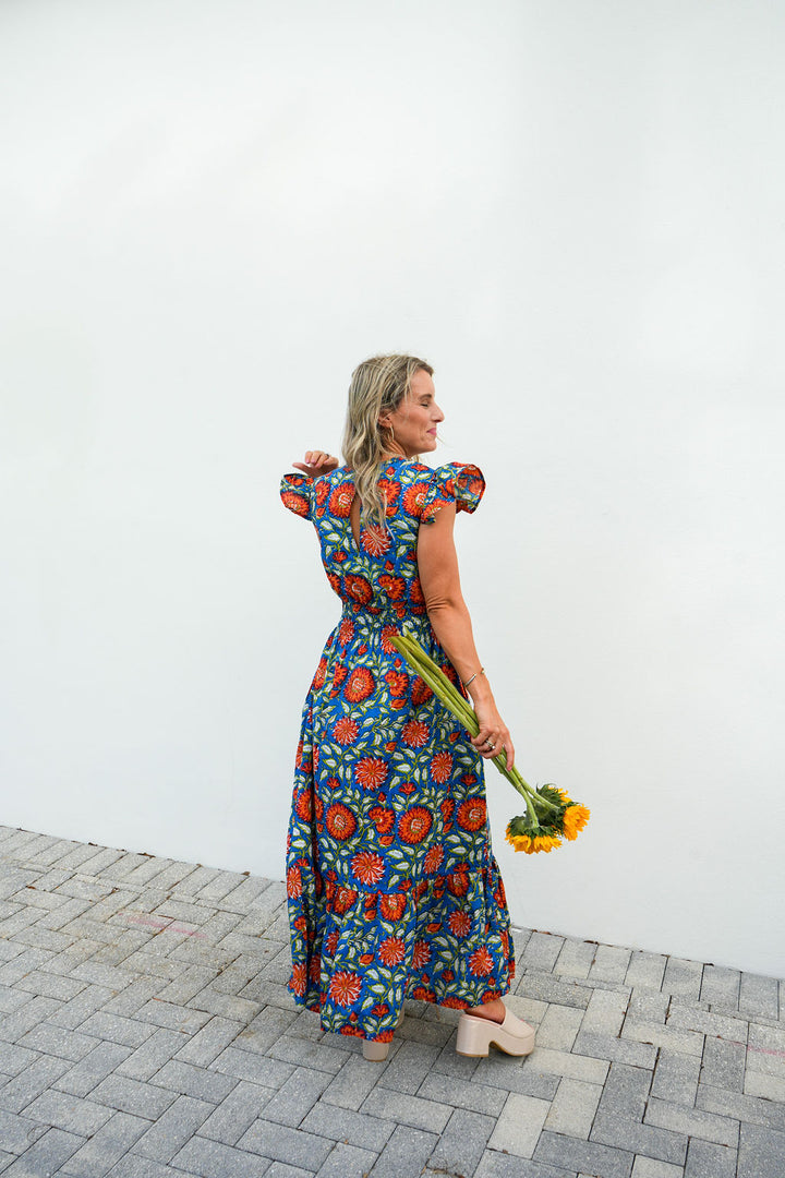 "The Allison - Royal & Crimson" by Leighton Ann