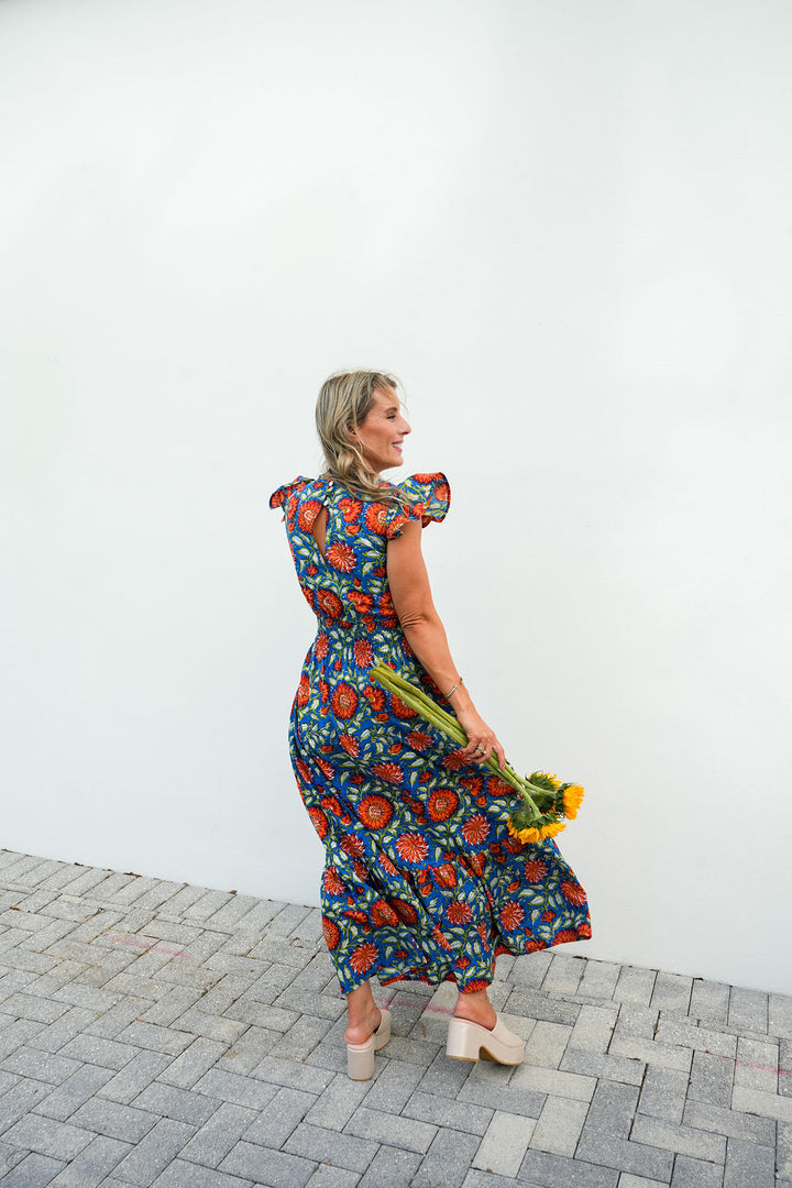 "The Allison - Royal & Crimson" by Leighton Ann