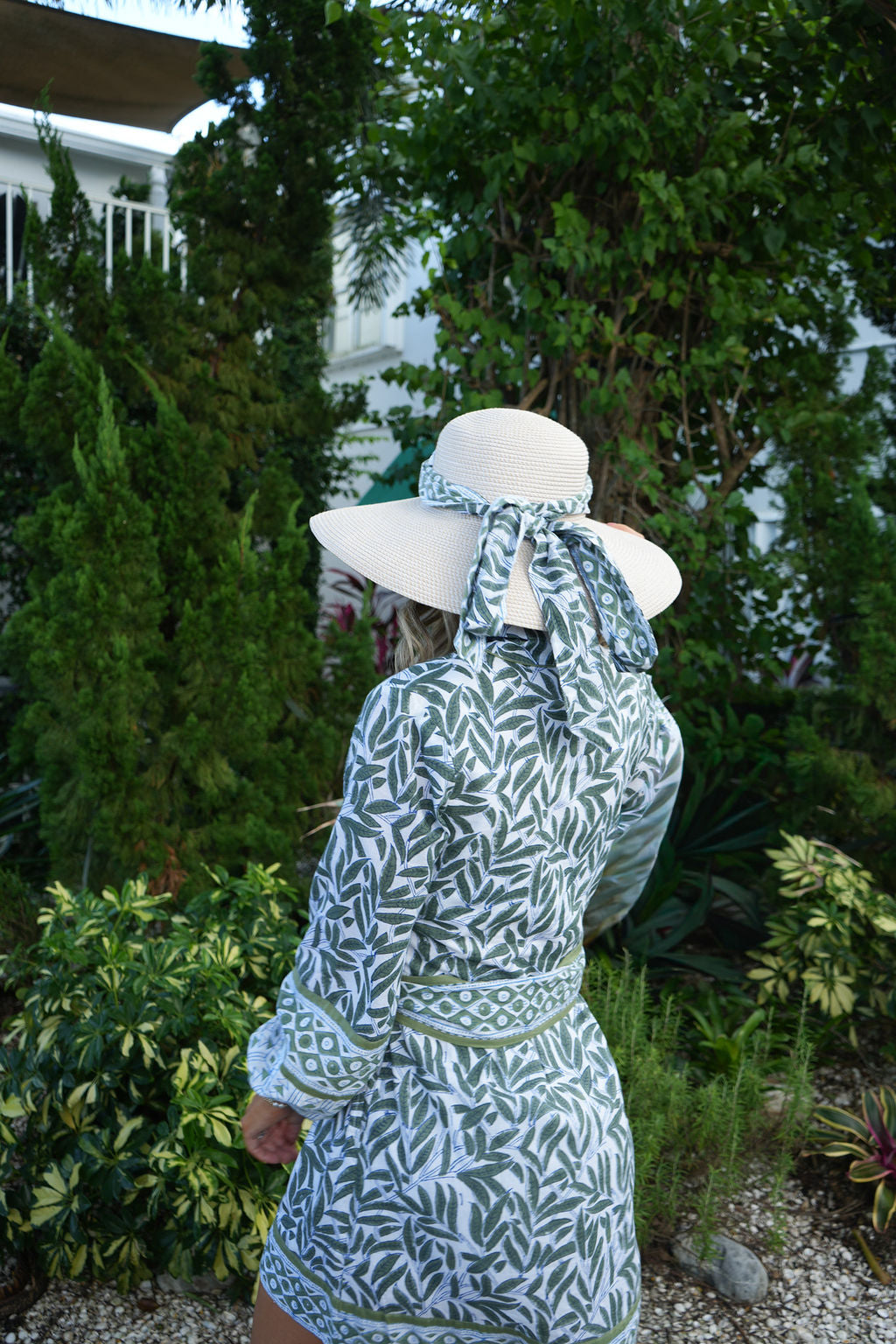 "The Natalie - Olive & White " by Leighton Ann