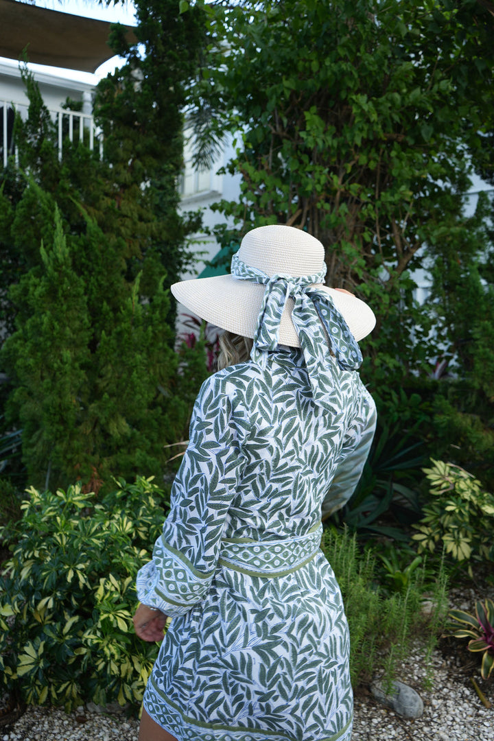 "The Natalie - Olive & White " by Leighton Ann