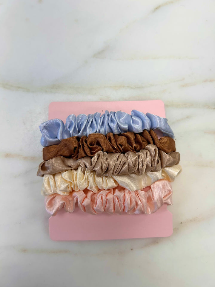 Seashell Satin Scrunchy