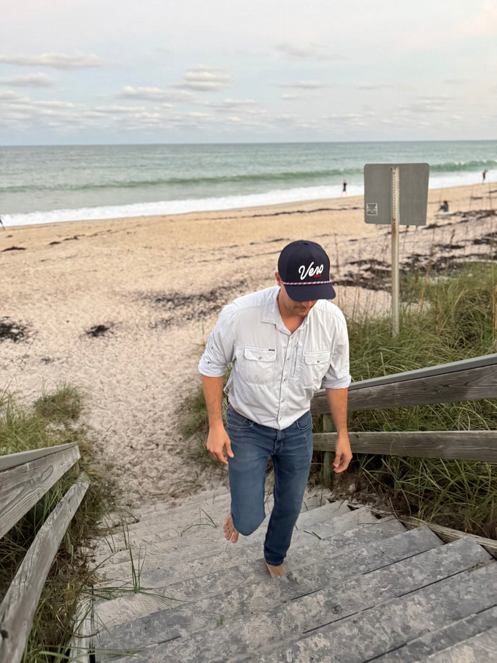 Vero Performance Rope Hat - Navy