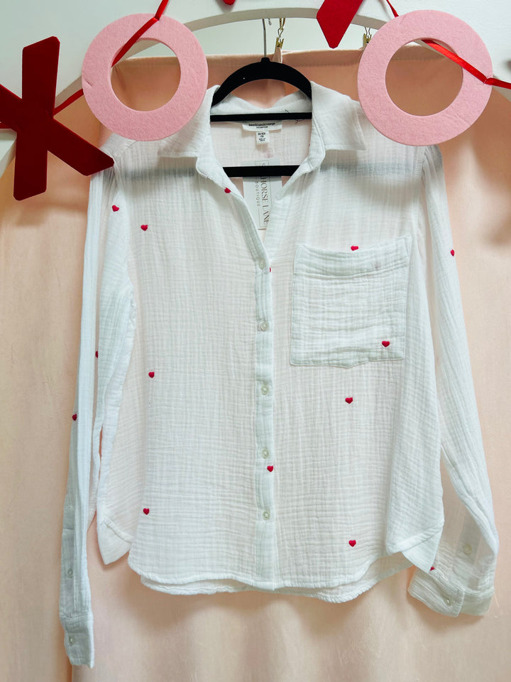 Hearts of Linen Top