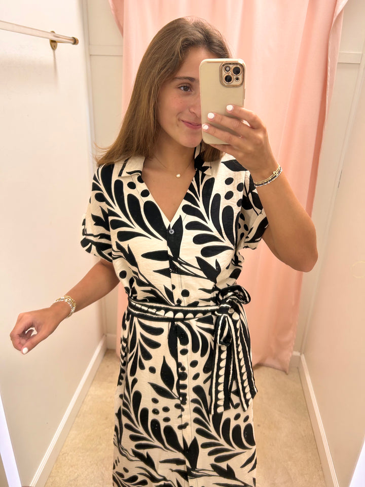 Sandy Skies Button-Up Dress