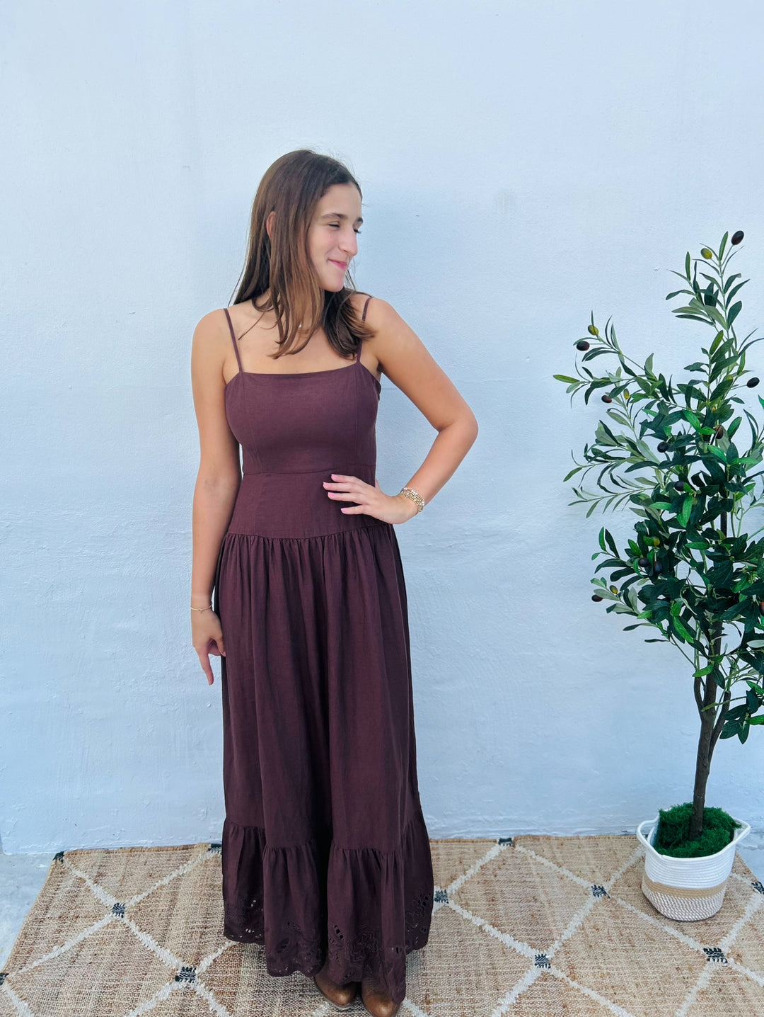 Z Supply Esti Embroidered Maxi Dress