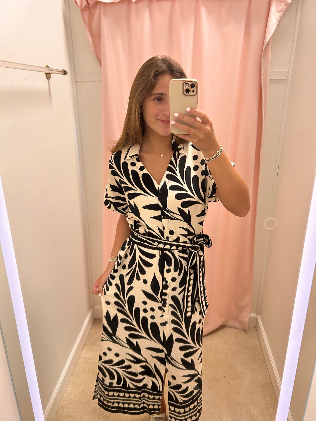Sandy Skies Button-Up Dress