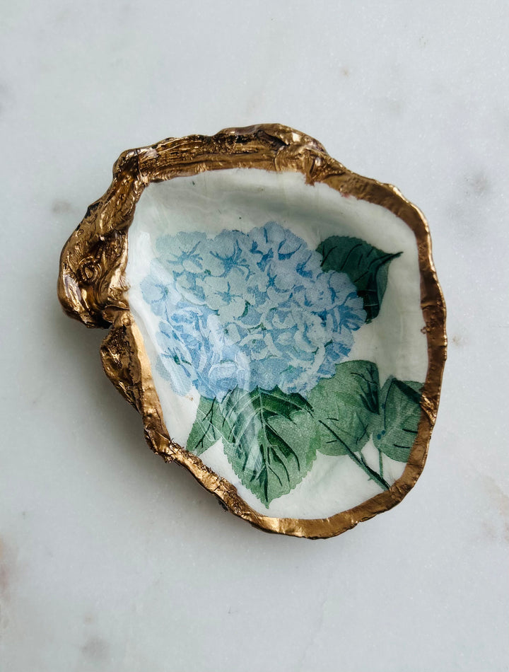 Gilded Oyster Shell Jewelry Dish - Medium