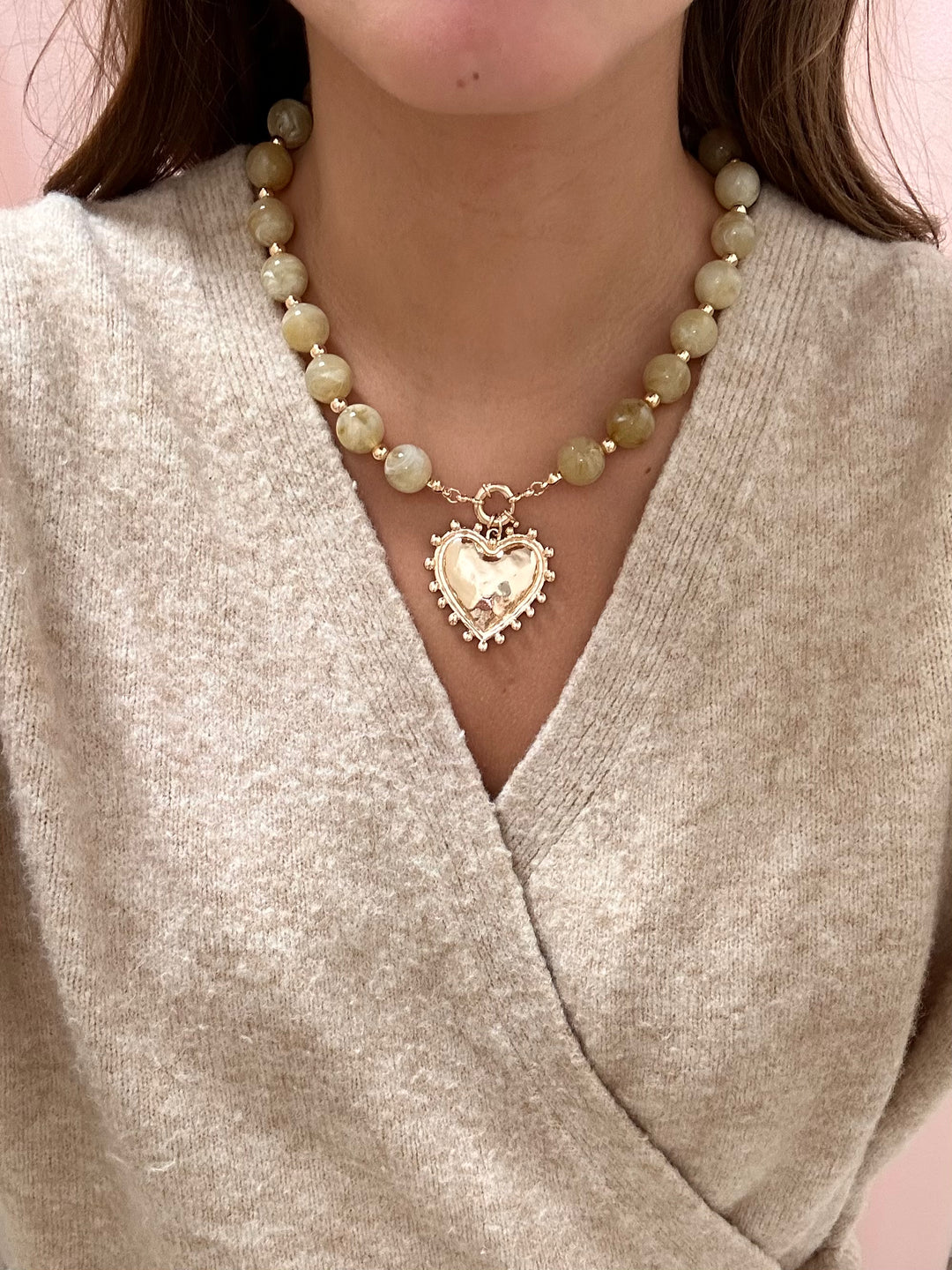 Losin’ My Marbles Necklace - Beige
