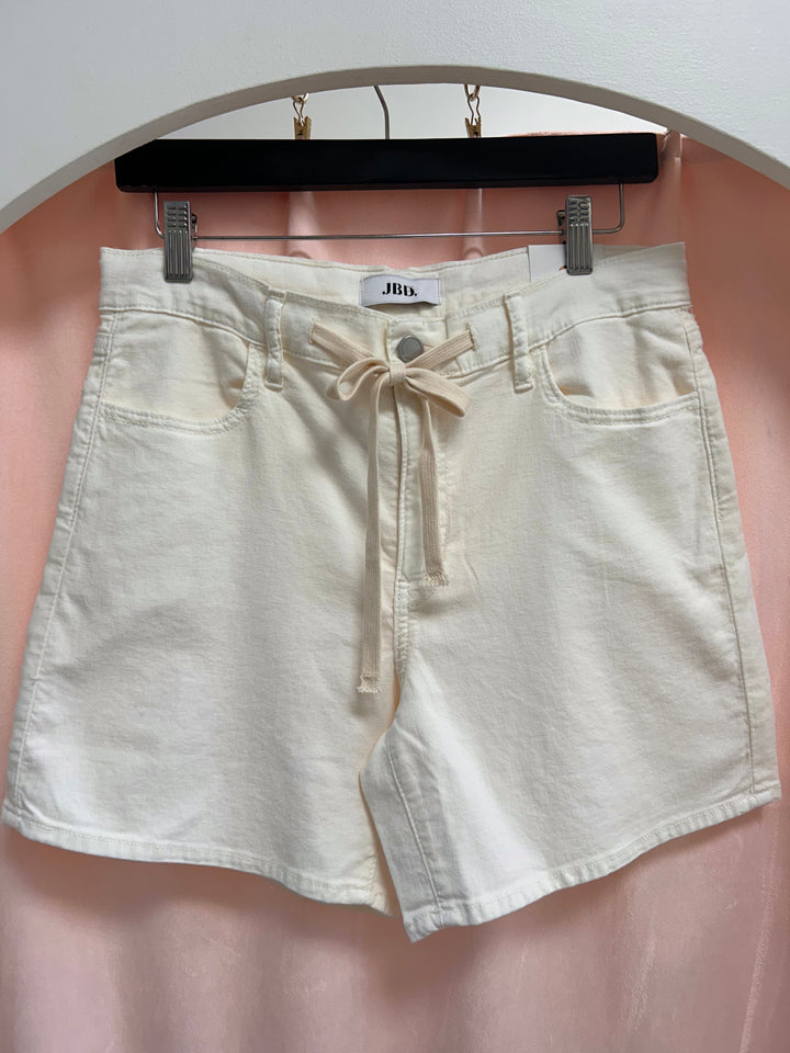 So Chill Tie-Waste Denim Shorts