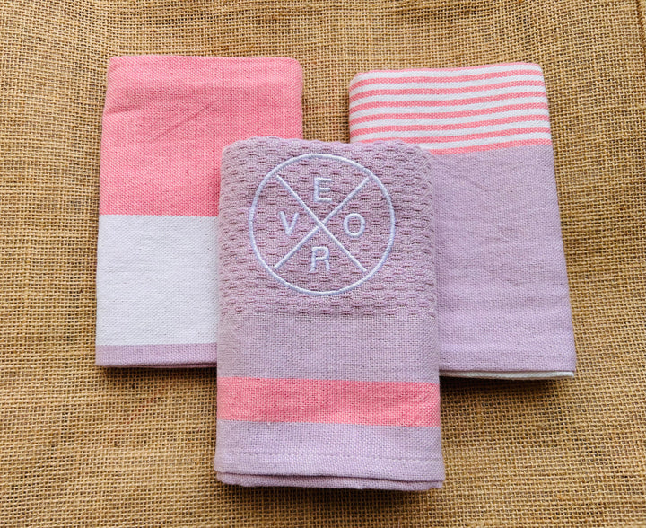 Vero Kitchen Towel - Set of 3: Purple