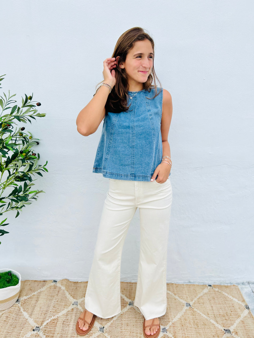 Dolly P Denim Top