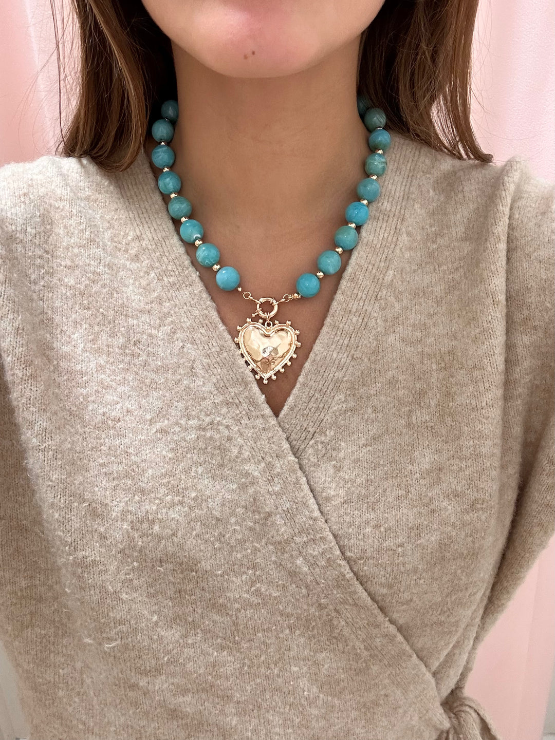 Losin’ My Marbles Necklace - Turquoise