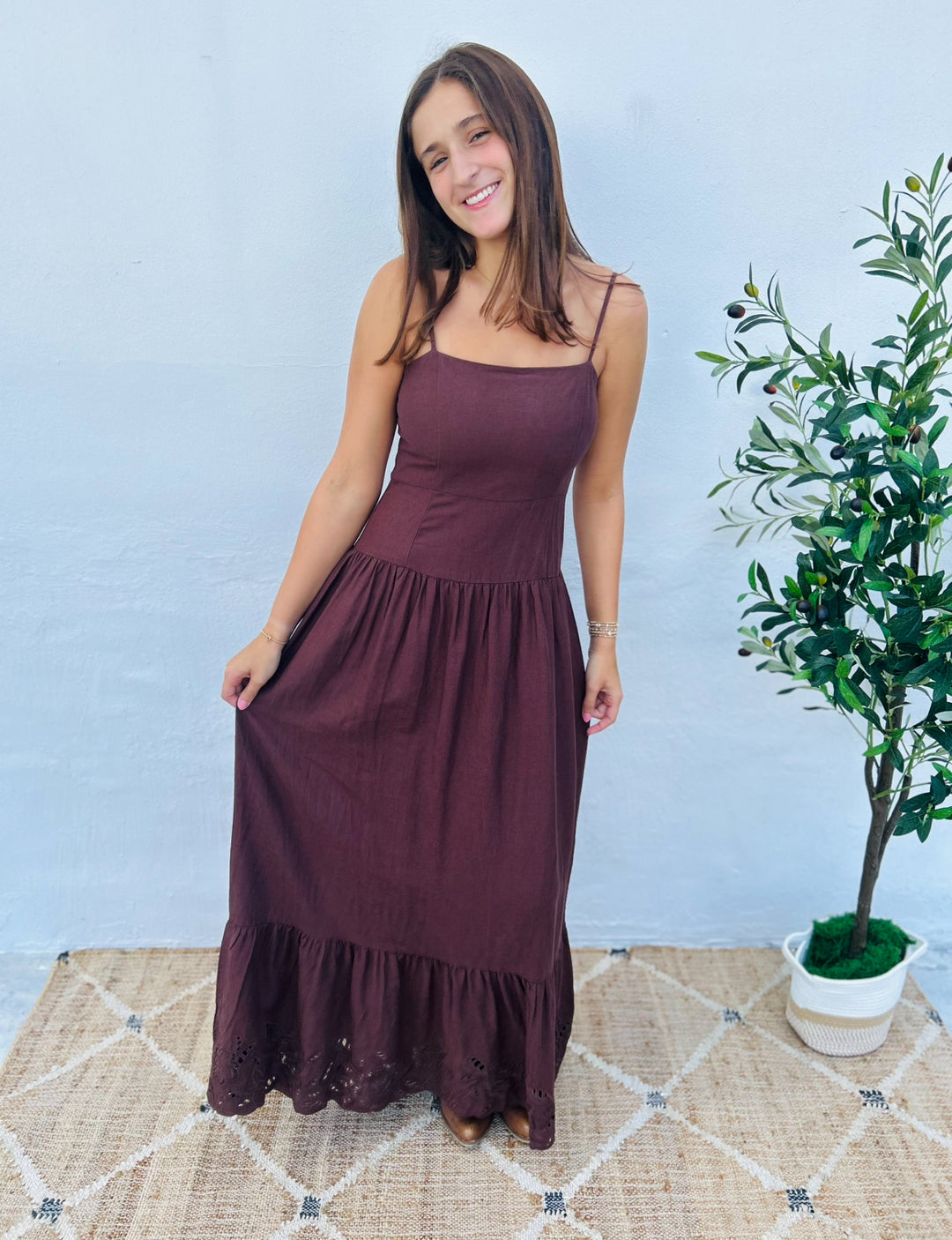 Z Supply Esti Embroidered Maxi Dress