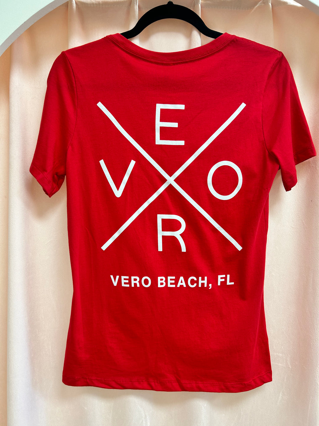 Vero V-Neck-Red (Front & Back Logo)